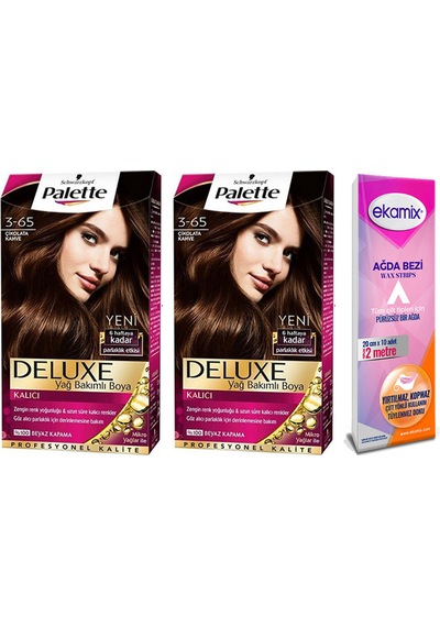 Palette Deluxe Set Saç Boyası 3 - 65 Çikolata Kahve 2 Adet