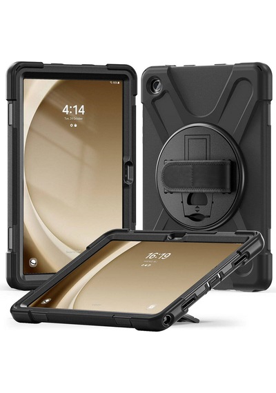 Galaxy Uyumlu  Tab A9 Plus Omsy Defender Tablet Silikon - Siyah Arka Kapak