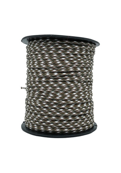 Mg Ropes Paracord İp 4 Mm Beyaz Haki Desenli No:78 10 Metre Çok Renkli