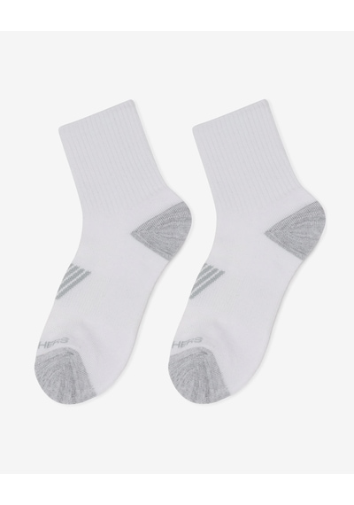 Skechers 6'lı Kadın Yarım Taban Destekli Crew Çorap Kadın Beyaz Çorap S600318-105