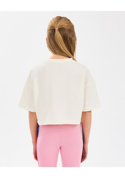 Skechers G Graphıc Tee Crop T-shirt Büyük Kız Çocuk Off White Tshirt Sk2510017-102 OFF WHITE