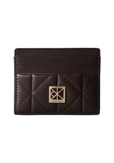 Calvin Klein Quılted Cardcase, Bal Kahverengi Kadın Kartlık