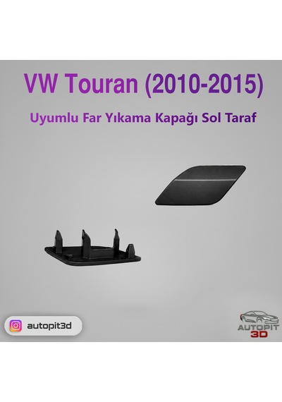 Vw Touran 2010-2015 Uyumlu Sol Far Yıkama Kapağı