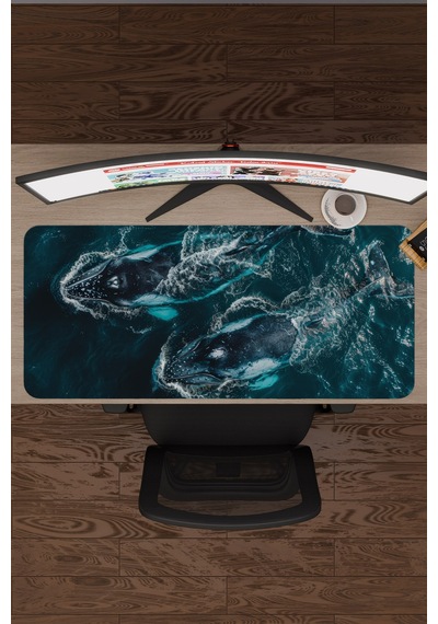 Orka Kaymaz Dikişli Kauçuk Oyuncu Mousepad V2 - 90x40 Xxl Gaming Mouse Pad Fare Altlığı