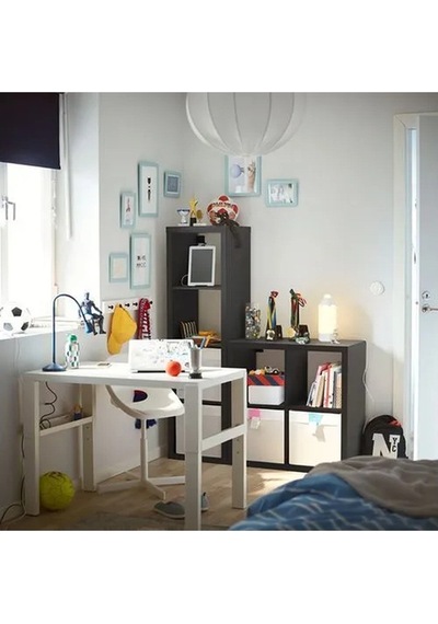 Ikea Kallax Açık Raf Ünitesi, Venge 42x147 Cm Venge