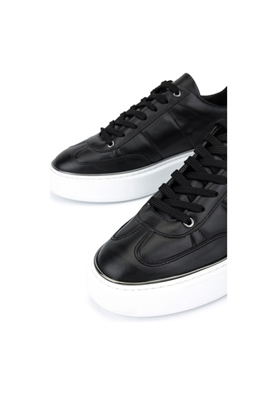 Tamer Tanca Erkek Hakiki Deri Siyah Sneakers & Spor Ayakkabı 352 24110 Erk Ayk Y26 Sıyah Dr
