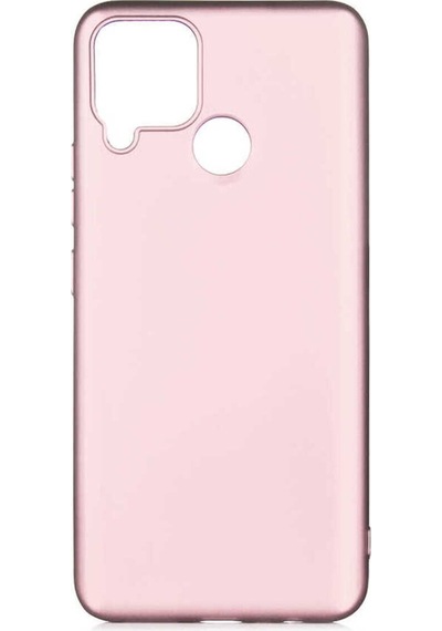 Realme C25 Kılıf Zore Premier Silikon Kapak Rose Gold