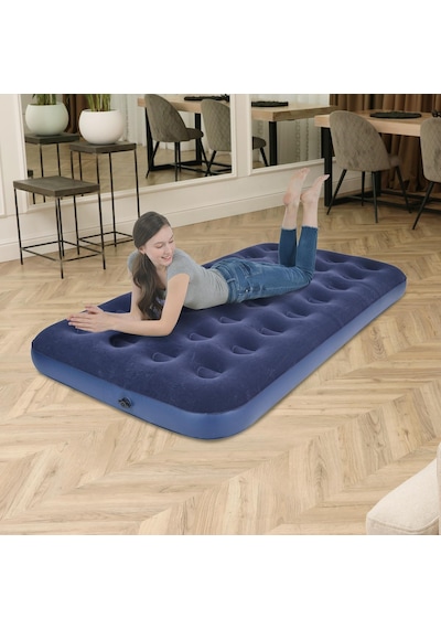 Avenli Twin Tek Kişilik Şişme Yatak 191 x 99 x 22 CM Lacivert