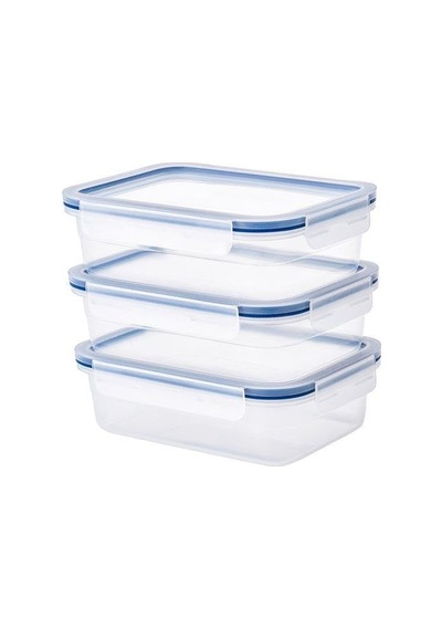 3 Adet Vakumlu Saklama Kapları 1,0 Litre Ikea Gri-mavi Dikdörtgen Saklama Kutusu Sku: Smg8690010200792 Açık