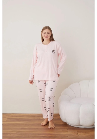 Boyraz Lindros Kadın Pamuklu Düğme Yaka Raporlu İnterlok Battal Pijama Takımı 05109 - 1 Adet Pembe Boyraz Lindros Kadın Pamuklu Düğme Yaka Raporlu İnterlok Battal Pijama Takımı 05109 - 1 Adet Pembe
