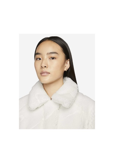 Nike Sportswear Icon Clash White Long Sherpa Kadın Ceket Beyaz Beyaz