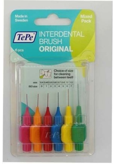 Tepe Interdental Brush Original Arayüz Fırçaları 6 Farklı Boyut