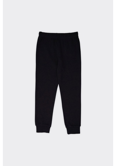 Panço Erkek Çocuk Beli Lastikli Siyah Pijama Altı