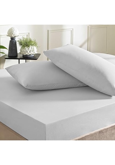 Taç Color Dreams Ranforce Queen Size Fitted Çarşaf Seti Gri Ab Siyah Kedi