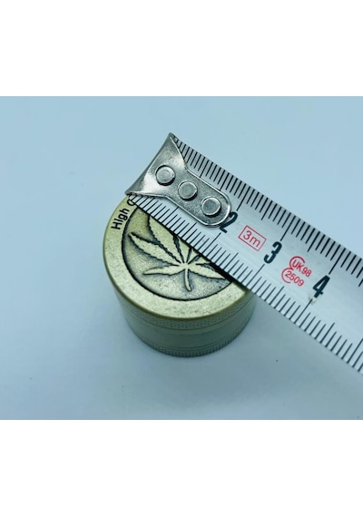 Yaprakdesenli Çelik Metal 3parça Tutun Öğütücü Grinder//30mm--g25