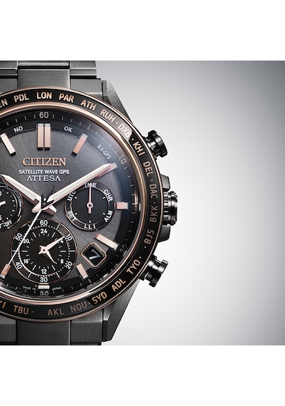 Citizen Eco-drive Attesa Satellite Wave Cc4074-61w Erkek Kol Saati Füme