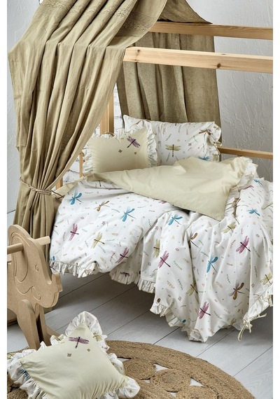 Ecocotton Nina Bebek Nevresim Seti Baskılı 100 x 150