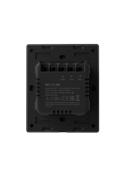 Sonoff M5-1C-80 Akıllı Duvar Anahtarı 1 Kanallı