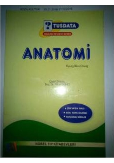 Anatomi Konulu Sorulu Tusdata 2002 Yılı Basım