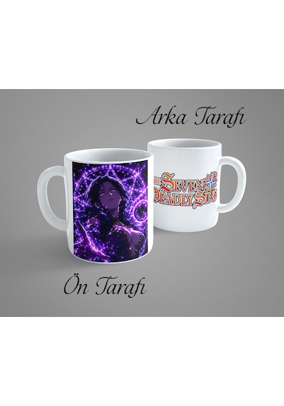 The Seven Deadly Sins Merlin Porselen Kupa Bardak Beyaz