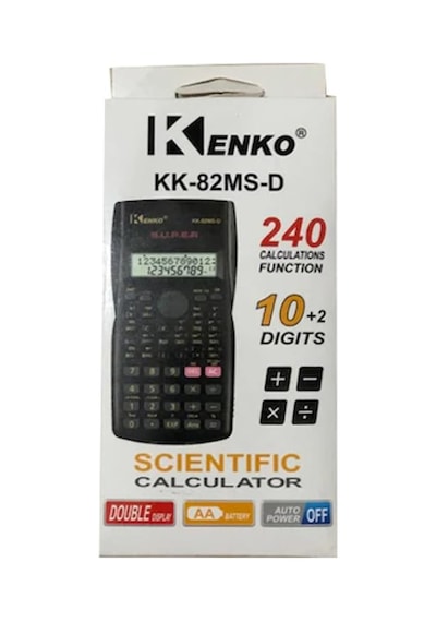 Kenko KK-82MS-D Fonksiyonlu 10+2 Hane Bilimsel Hesap Makinesi