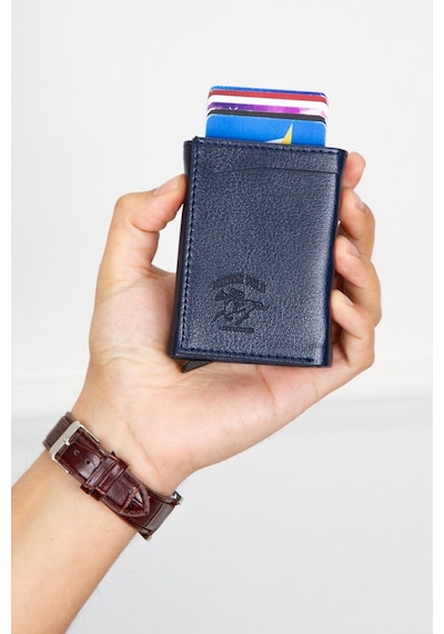 Newish Polo Erkek Mekanizmalı Kartlık Ve Cüzdan New145 - Lacivert