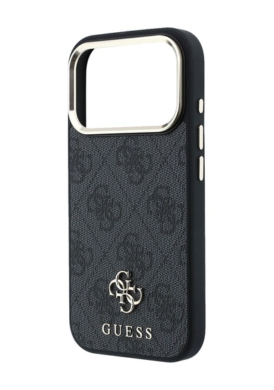 İphone 17 Pro Kılıf Guess Orjinal Lisanslı M-safe Özellikli Small 4g Ve Classic Logolu Kapak Siyah
