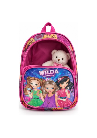 Wilda Girl Anaokulu Okul Çantası Çocuk Sırt Çantası Günlük Okul Kullanımı 30 X 22 X 13 Cm Çok Renkli