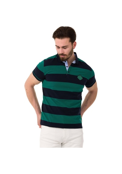 Cipo & Baxx Ct741 Men S Smart-fit Polo Collar T-shirt Navy