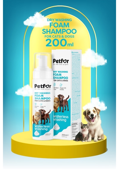 Kedi Ve Köpekler İçin Kuru Şampuan 200 Ml