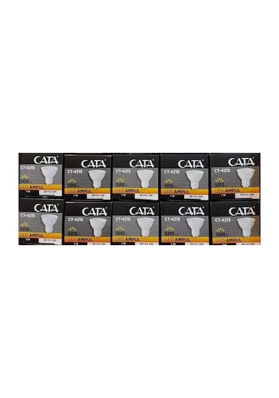Ct-4215 10 Adet Beyaz 7w Led Ampul Gu10 Beyaz