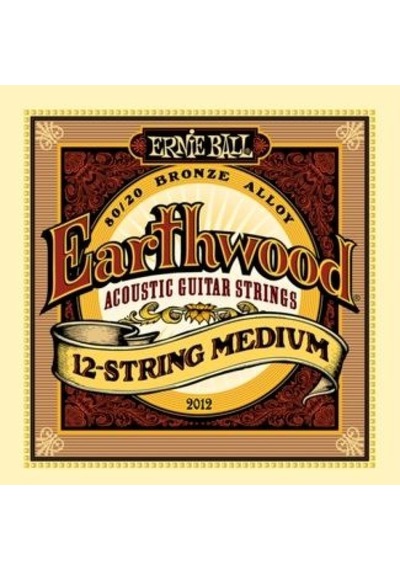 Ernie Ball P02012 Earthwood Medium 80/20 Bronze 12 Telli Akustik Gitar Teli