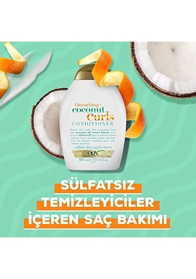 Bukleli Saçlar İçin Nemlendirici Coconut Curls Sülfatsız Bakım Kremi 385 Ml