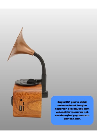 Northcity Mini Nostaljik Bluetooth Hoparlör Fm Radyo - Yeni Nesil