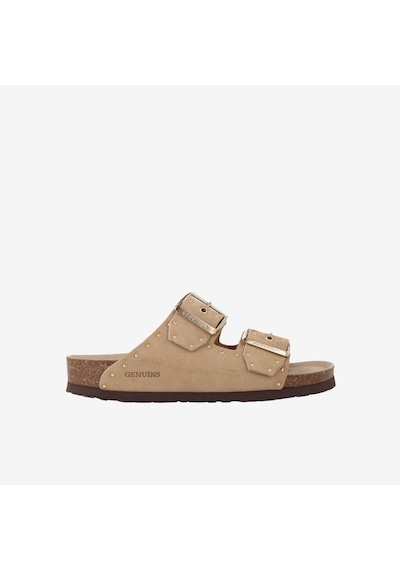 Terlik Kadın G105591 Genuins Honolululead Velour Almond Kahverengi
