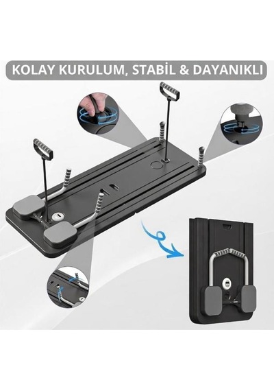 Avessa Reformer-100 Pilates Reformer Seti Siyah Siyah