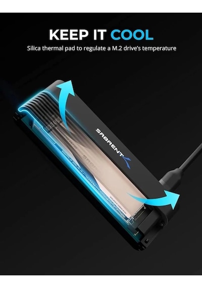 Sabrent Usb 3.2 Type C M.2 Pcıe Nvme + 2,5/3,5 İnç Ssd Ve Hdd Dönüştürücü Ds-ucmh