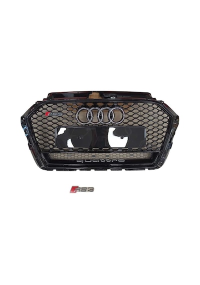 Audi A3 Ön Panjur Izgara Rs3 Model Siyah 2016-2021 Arası