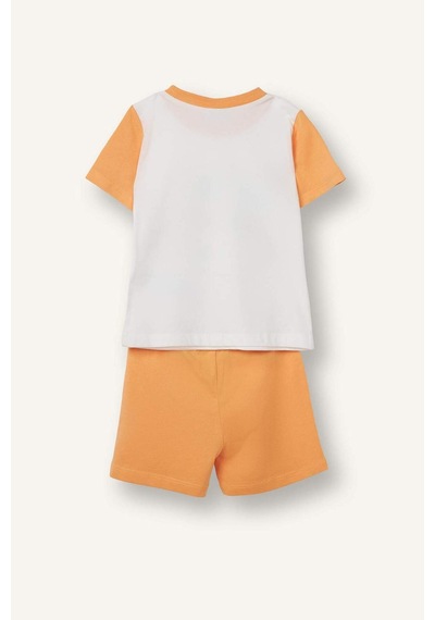 Defacto Dinazor Desenli 2li Ecru Pijama Takımı Erkek Bebek H8218a526hser105 Ekru-er105