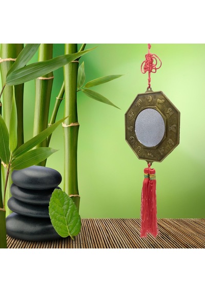 Çin Feng Shui Bagua Ayna 12x40 Cm