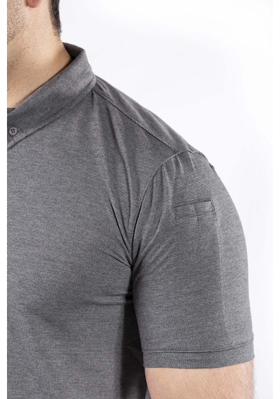Outdoor Günlük Erkek Kısa Kollu T-shirt Pamuklu Tlac01 Füme