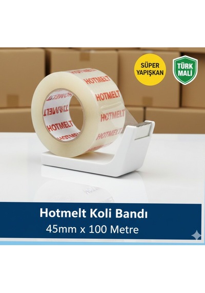 45mm X 100 Metre Şeffaf Koli Bandı Hotment Diğer