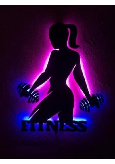 Fitness Led Işıklı Tablo