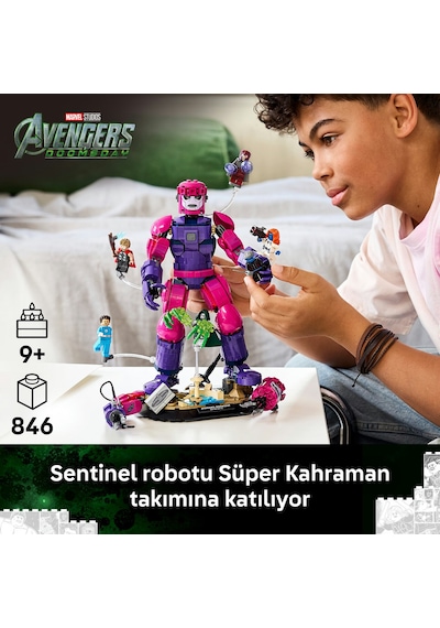 LEGO® ǀ Marvel Efsanevi Savaş: Avengers: Doomsday 76348 - 9 Yaş ve Üzeri Çocuklar için Figür İçeren Oyuncak Yapım Seti (846 Parça)