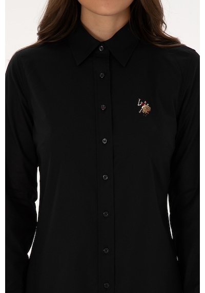 U.s. Polo Assn. Kadın Siyah Gömlek Basic 50308038-vr046 Siyah