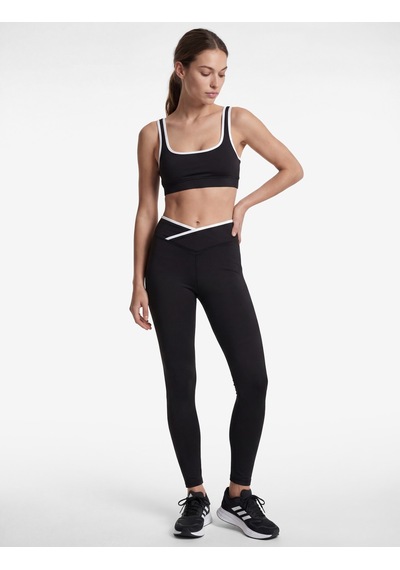 Koton Kemer Detaylı Slim Fit Yüksek Bel Spor Tayt Siyah 6sak40264nk