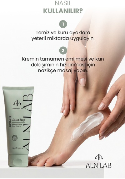 Aln Nab Satin Step Nemlendirici Ayak Kremi Çay Ağacı Yağı Çatlak Topuk Onarıcı Bakım 100 Ml