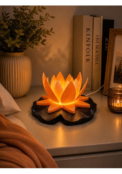 Lotus Gece Lambası Turuncu