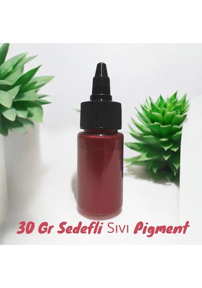 Epoksi Bazlı Kırmızı Parlak Sıvı Sedefli Pigment 30 Gr Hobi,sanat,ahşap,magnet