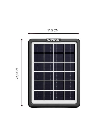 Solar Panelli Şarj Cihazı - 5 Usb Başlıklı - Wison - 3.5 Watt Ws-6010 Çok Renkli